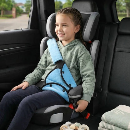 Seat Belt Adjuster Clip with Soft Pad and Triangle Design for Travel