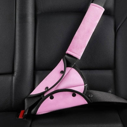 Seat Belt Adjuster Clip with Soft Pad and Triangle Design for Travel