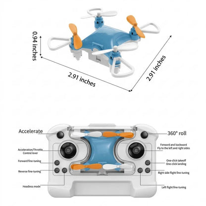 Mini RC Stunt Quadcopter with 360 Degree Flip and Altitude Hold for Kids