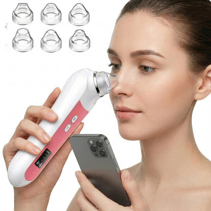 Pore Vacuum Extractor with Built-In Camera and Rechargeable Battery