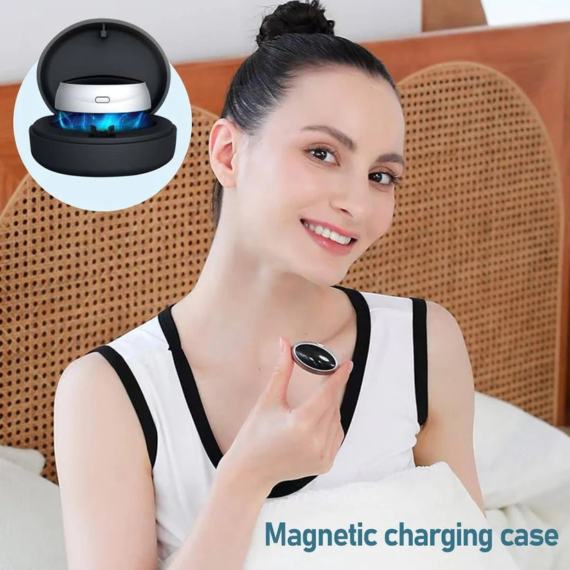 Nasal Breathing Pulse Vibration Device and USB Charging for Snore Reduction Support