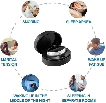 Nasal Breathing Pulse Vibration Device and USB Charging for Snore Reduction Support