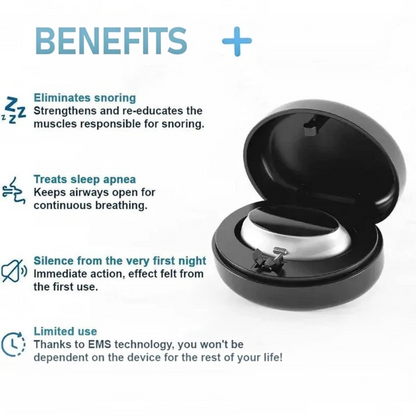 Nasal Breathing Pulse Vibration Device and USB Charging for Snore Reduction Support