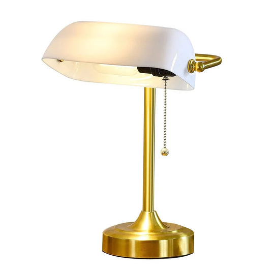 Retro Desk Lamp with USB and Type C Charging Ports