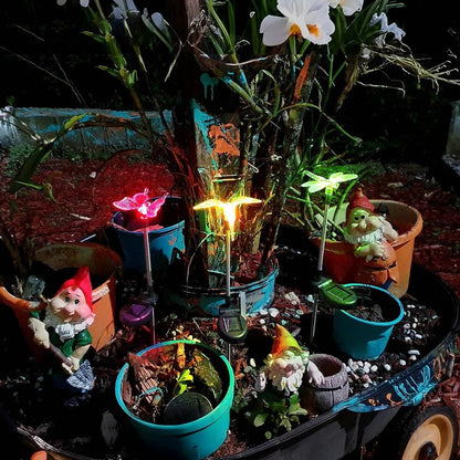 Solar Figurine Garden Lights for Yard Pathway and Flower Beds, 6 Piece