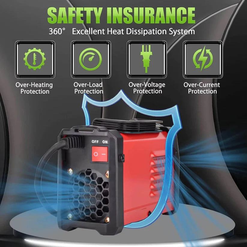 Compact MMA Arc Welder with LED Digital Display and Dual Voltage 110V/220V Smart Conversion