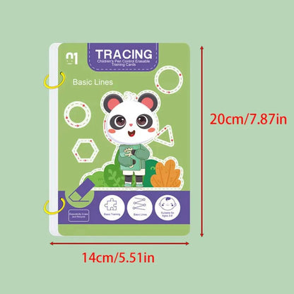 Reusable Early Learning Handwriting Practice Book for Toddlers