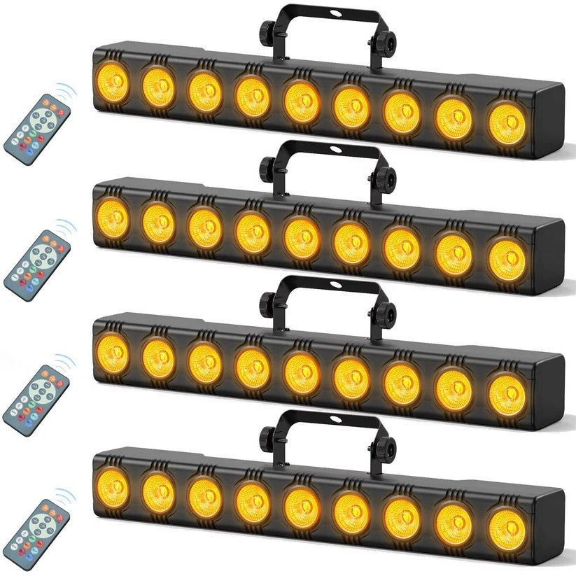 36W RGBW LED Wash Light Bar, DMX DJ Stage Uplight with Remote for Parties