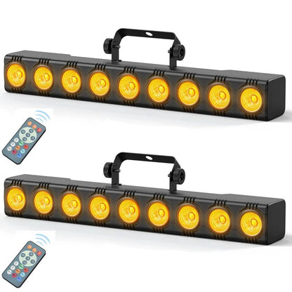 36W RGBW LED Wash Light Bar, DMX DJ Stage Uplight with Remote for Parties