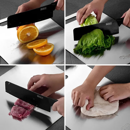 Stainless Steel Kitchen Cutting Board for Meat, Vegetables and Fruit