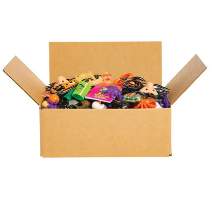 Halloween Toy and Gizmo Variety Box with 240 Pieces for Prize Bags Classrooms and Carnival Booths