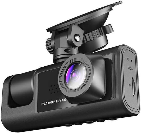 Dual Lens Dash Camera Front and Rear with 2 Inch Screen and Parking Monitor