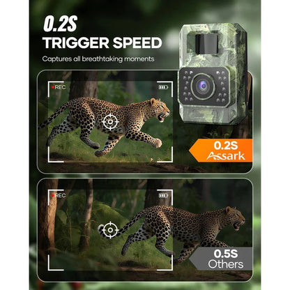 48MP Solar Powered Trail Camera with Night Vision and Wireless Connectivity