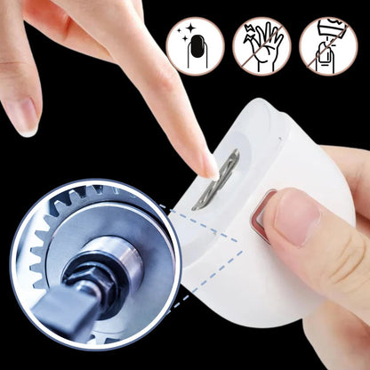 Electric Nail Clipper with Automatic Grinder, Built In Light and Two Speed Settings