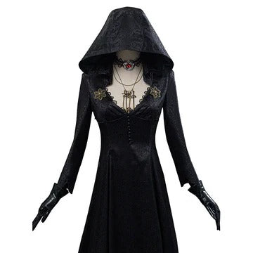 High Quality Official Evil Village Vampire Lady Cosplay Outfit