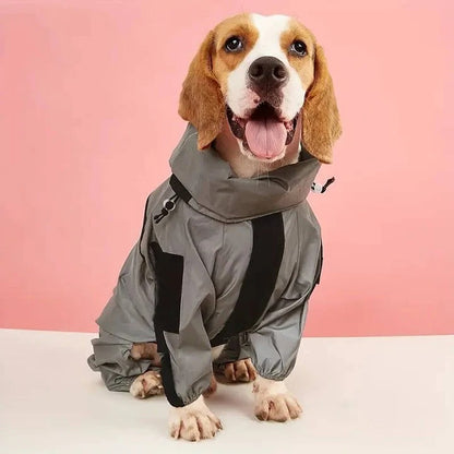Waterproof Dog Raincoat with Adjustable Fit