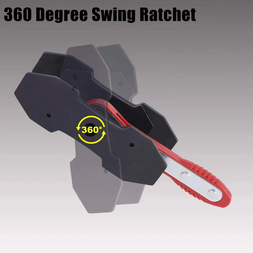 Ratchet Caliper Piston Tool for Disc Brake Service and Pad Changes