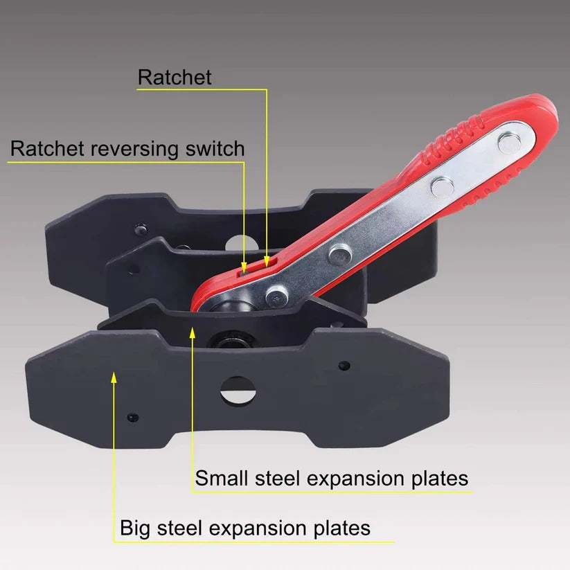 Ratchet Caliper Piston Tool for Disc Brake Service and Pad Changes