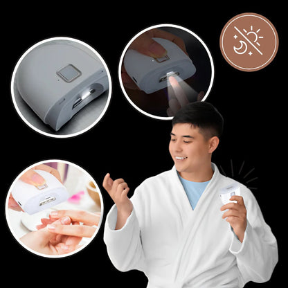 Electric Nail Clipper with Automatic Grinder, Built In Light and Two Speed Settings