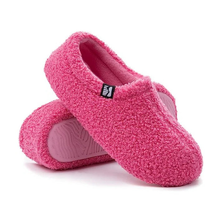 Fleece Indoor Slipper with Memory Foam Cushioning and Closed Back Heel Grip