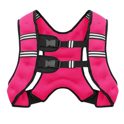 Weighted Training Vest with Breathable Channels and Reflective Stripes for Running