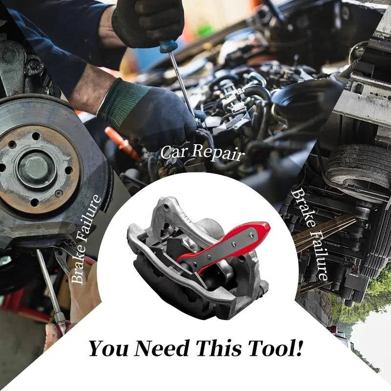 Ratchet Caliper Piston Tool for Disc Brake Service and Pad Changes