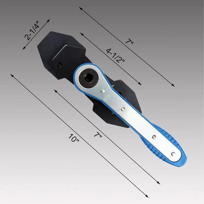 Ratchet Caliper Piston Tool for Disc Brake Service and Pad Changes