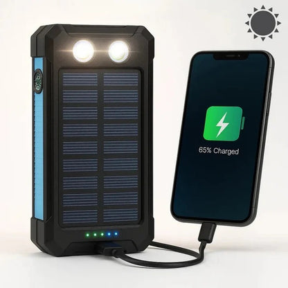 Solar Power Bank Charger with Waterproof Design