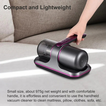Cordless UV Vacuum Cleaner with 2 Speeds for Mattress and Sofa Care