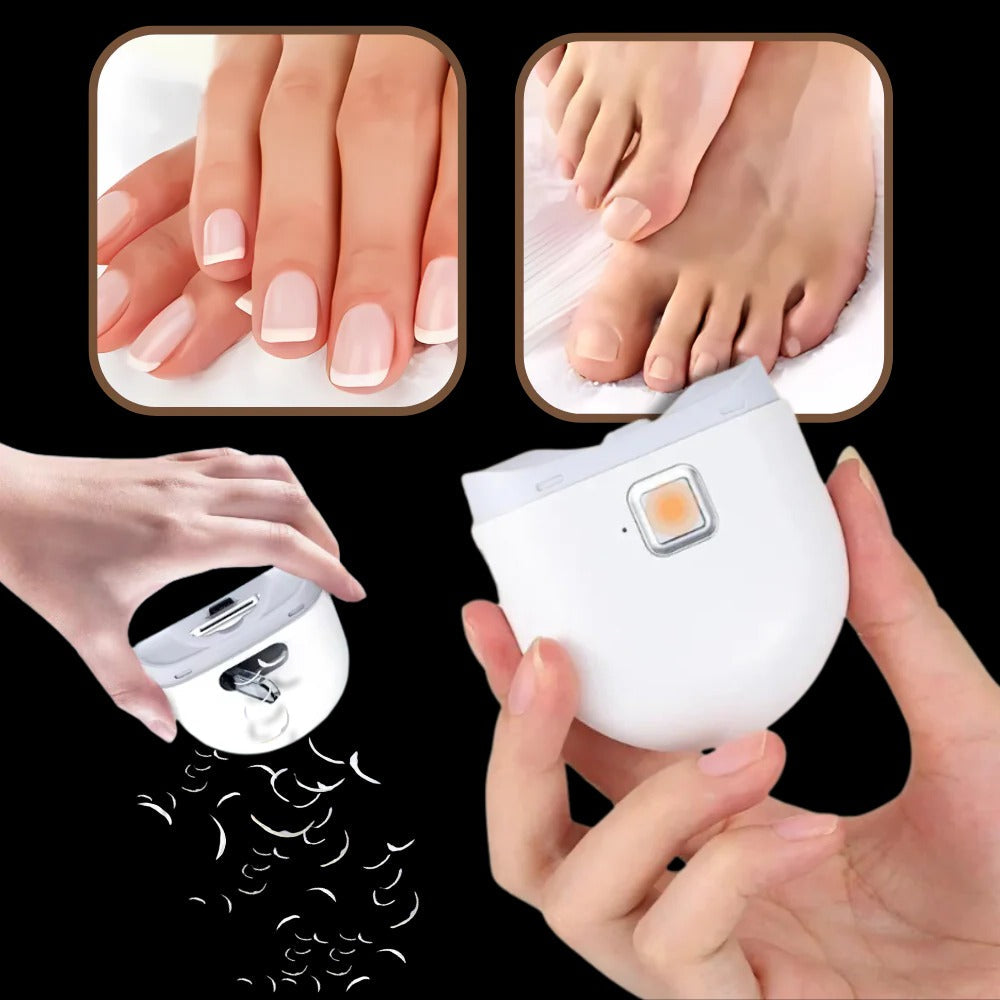 Electric Nail Clipper with Automatic Grinder, Built In Light and Two Speed Settings
