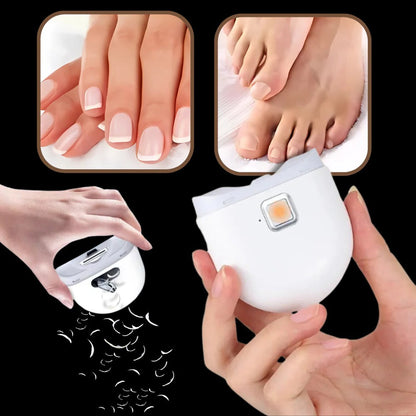 Electric Nail Clipper with Automatic Grinder, Built In Light and Two Speed Settings