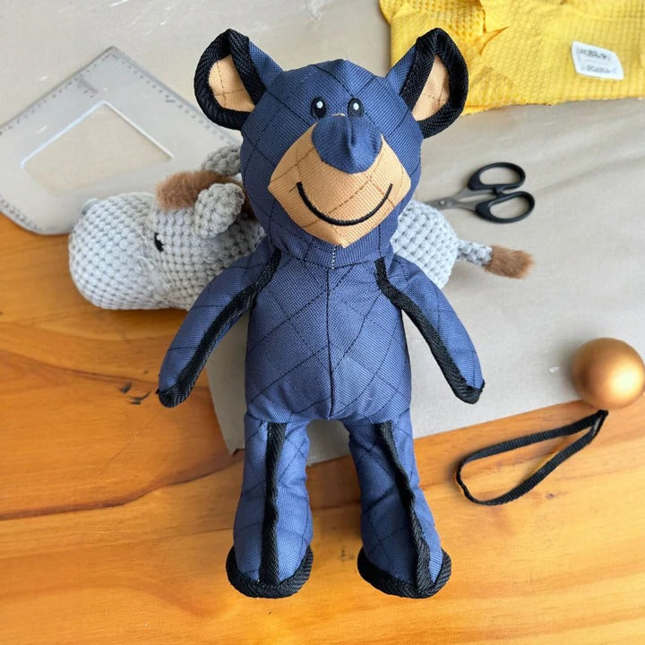 Tough Chew Resistant Plush Bear Toy for Dogs