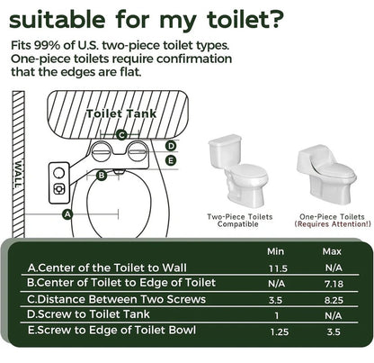 Cold Water Bidet Seat Attachment with Dual Nozzle and Self-Cleaning Function
