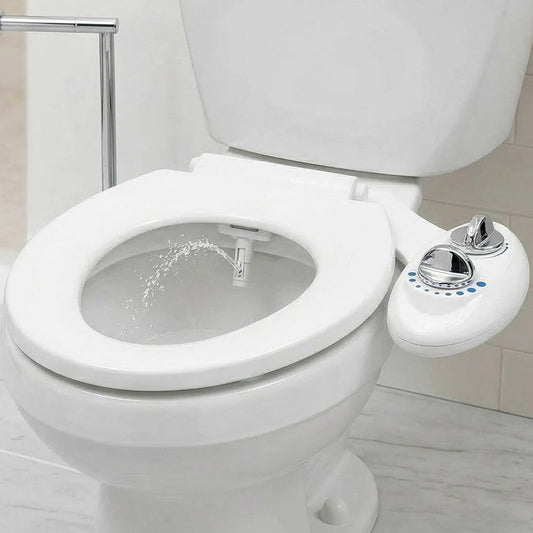 Single Nozzle Bidet Toilet Attachment with Adjustable Water Pressure Control