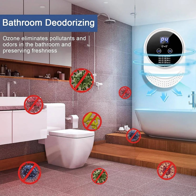 Plug In Odor Control Device with Programmable Cycles for Indoor Use
