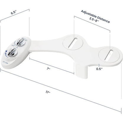 Single Nozzle Bidet Toilet Attachment with Adjustable Water Pressure Control