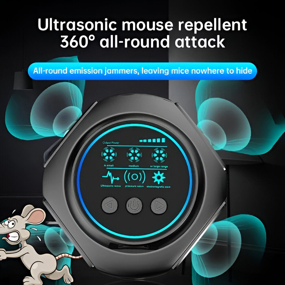 Ultrasonic Pest Repeller with 3200 Square Foot Coverage and Silent Operation