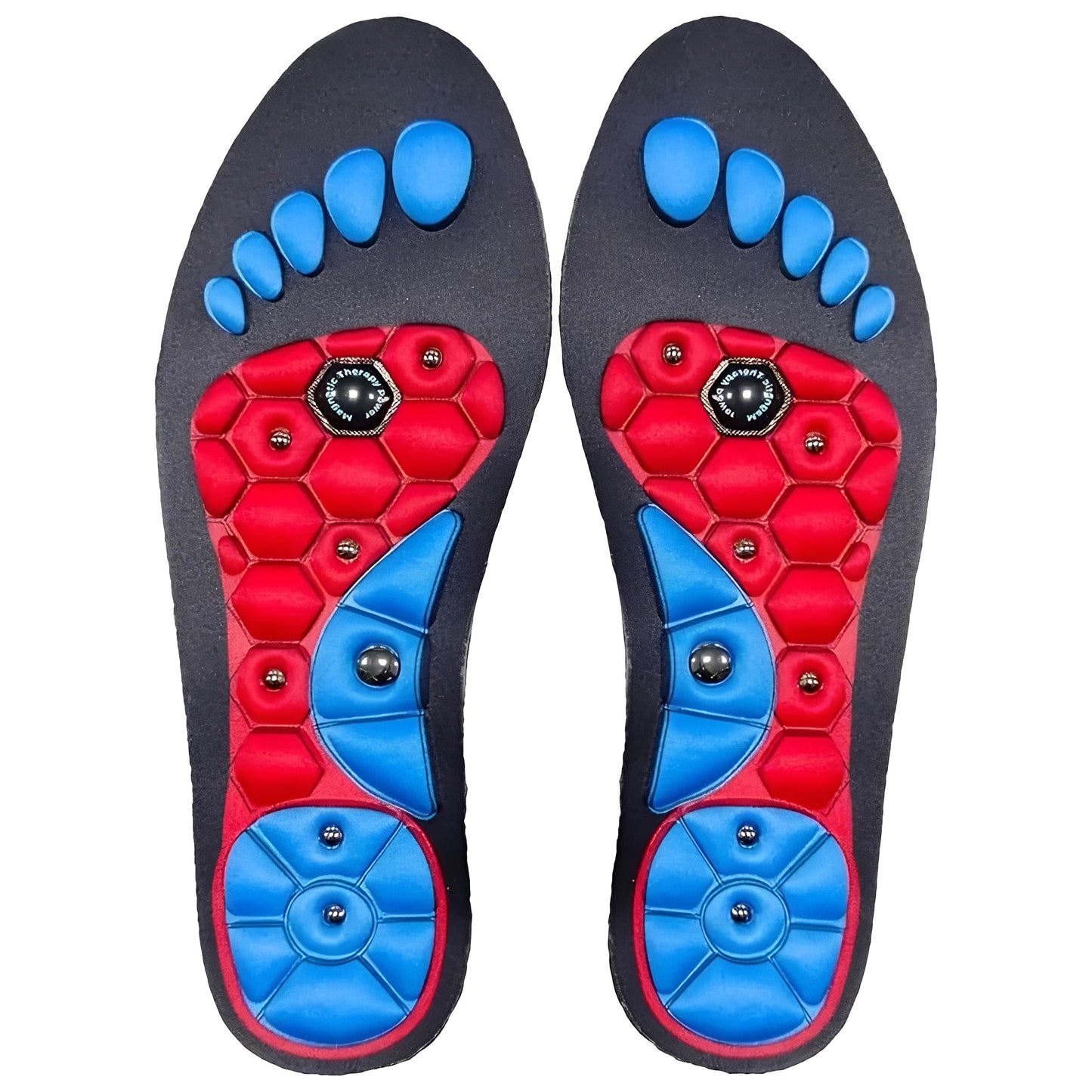 Magnetic Comfort Insoles with Cushioning and Arch Support