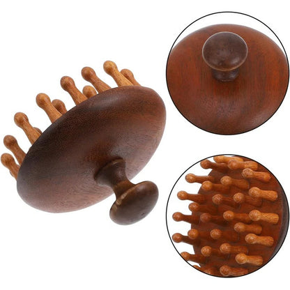 Sandalwood Wide Tooth Comb with Rounded Tips for Hair Detangling Care