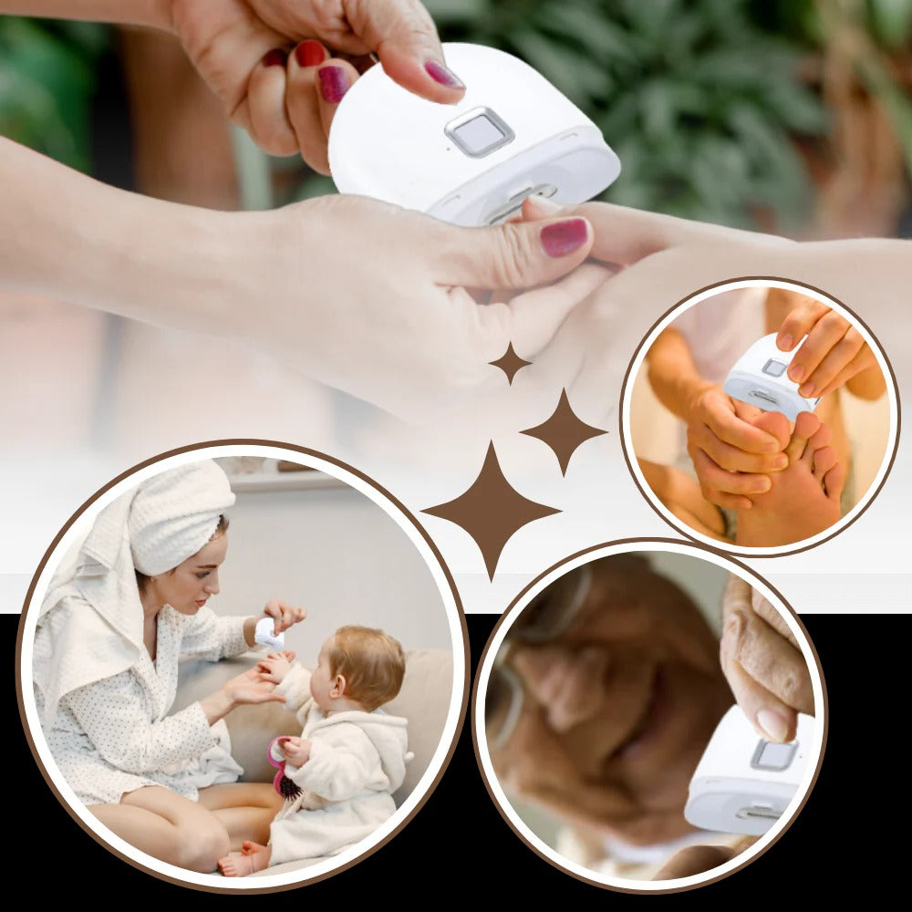 Electric Nail Clipper with Automatic Grinder, Built In Light and Two Speed Settings