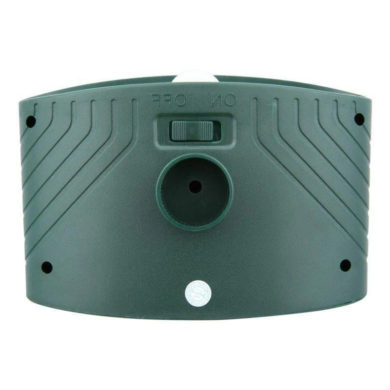 Motion Activated Ultrasonic Animal Repellent with Solar Power and Flashing Lights
