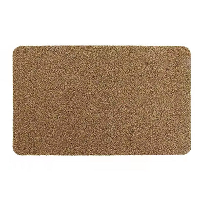 Plush Textured Indoor Mat with Shape Retention and Machine Washable Care