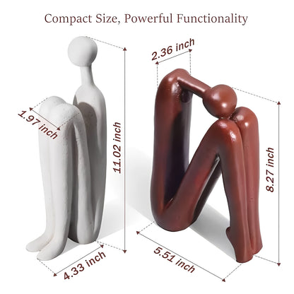 Polyresin Decorative Bookends for Home and Office, Set of 2