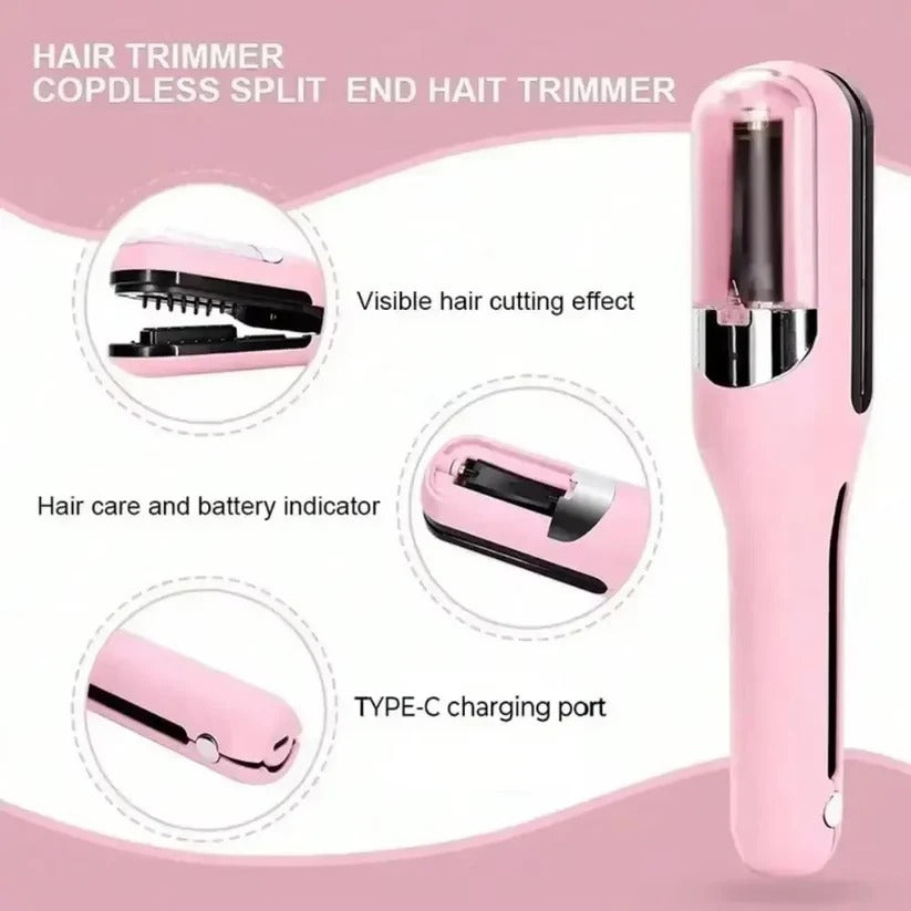 Portable Split End Trimmer with Type C Rechargeable Battery