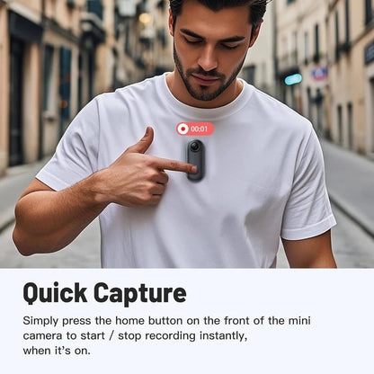 Magnetic 4K Action Camera for Cycling with 120 Degeree Wide Lens