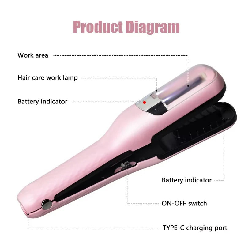 Portable Split End Trimmer with Type C Rechargeable Battery
