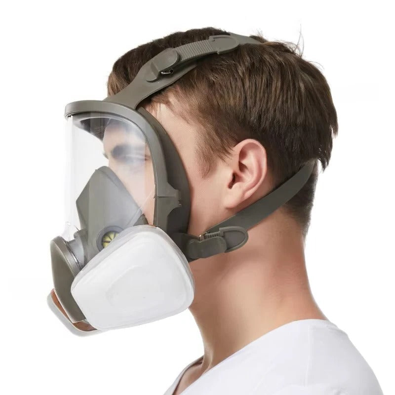 Full Face Respirator Mask with Anti Fog Lens and Silicone Seal