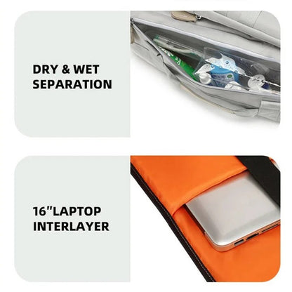 Travel Backpack with Laptop Pocket and Multi Compartment Design
