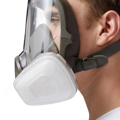 Full Face Respirator Mask with Anti Fog Lens and Silicone Seal