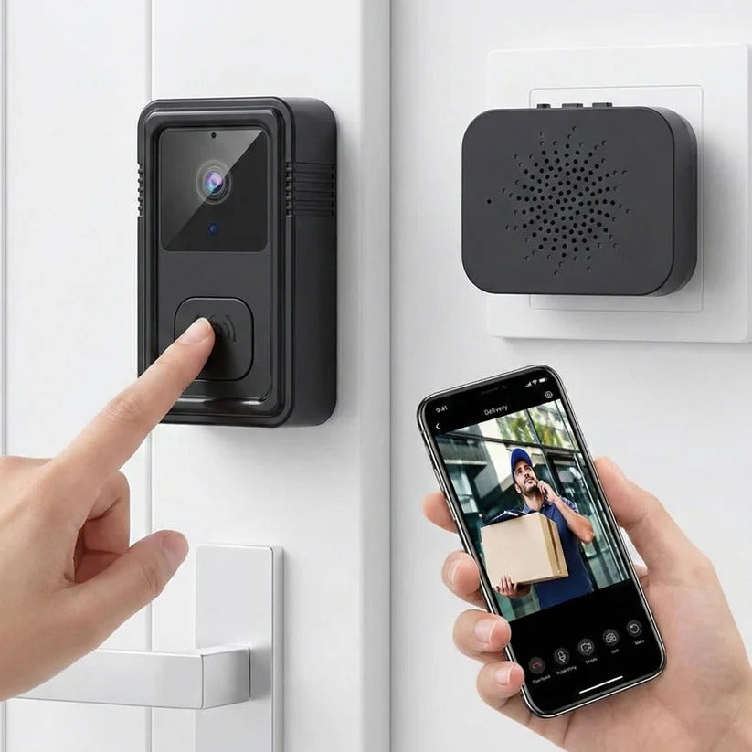 1080P HD Wi-Fi Video Doorbell with Two Way Audio and Cloud Storage